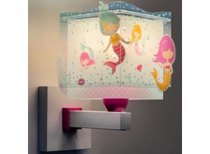 8420406634494 - Wandleuchte Mermaids in Mehrfarbig und Weiß E27 - multicolour - Dalber