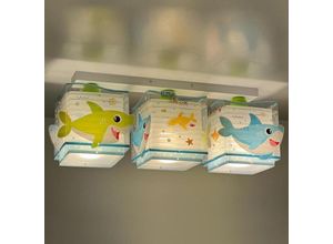 8420406634739 - Kinderzimmer Deckenleuchte Baby Shark in Mehrfarbig und - multicolour - Dalber