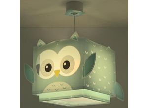 8420406643922 - Kinderzimmer Pendelleuchte Little Owl in Hellblau und Weiß - blue - Dalber