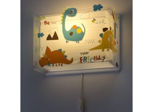 8420406734583 - Kinderzimmer Wandleuchte Dinos E27 - multicolour - Dalber