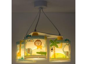 8420406761145 - Kinderzimmer Pendelleuchte Little Jungle fluoreszierend 3xE27 - Mehrfarbig - Dalber