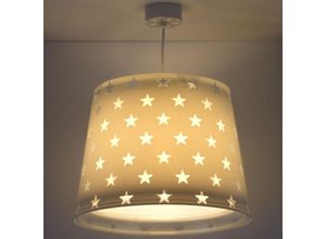 8420406812120 - Kinderzimmer Pendelleuchte Stars in Grau fluoreszierend - grey - Dalber