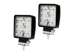 8420661983788 - Led Arbeitsscheinwerfer 48w Arbeitsleuchte IP67 Wasserdicht 4320 LM10-30V DC6500K für Jeep 2 Stück - Hengda