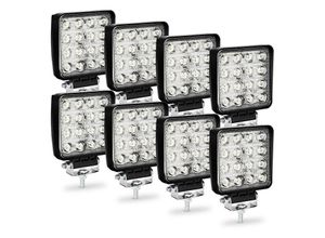 8420661983818 - Led Arbeitsscheinwerfer 48w Arbeitsleuchte IP67 Wasserdicht 4320 LM10-30V DC6500K für Jeep 8 Stück - Hengda