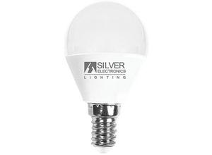 8420738264819 - Tecnoweld - Dekorative LED-Glühbirne silver electronis spherical 7w=70w - e14 - 5000k - 620 lm - weißes Licht - a+