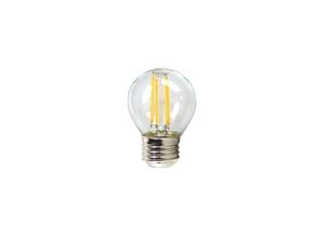 8420738299149 - Silver Electronics - LED-Glühbirne silber elektronischer transparenter Glühfaden sphärisch 4w=60w - e27 - 3000k warmes Licht - a++