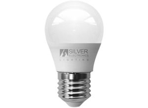 8420738307028 - - led glühbirne silber elektronisch eco spherical 5w=35w - e27 - 3000k - 399 lm - 180º - warmes licht - a+