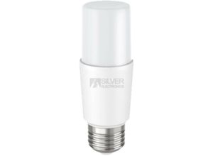 8420738308070 - - silber elektronische eco röhrenförmige led glühbirne t37 ip20 - 720 lm - 9w=60w - e27 - 5000k - a+