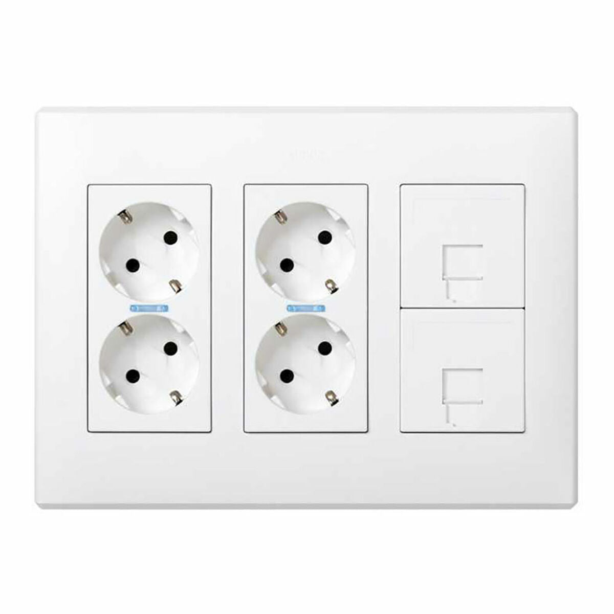 8421053100301 - Kasten mit Steckdosen Weiß Oberfläche 16 A (6 Stück)