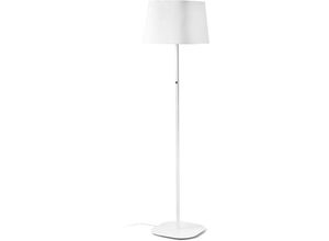 8421776049499 - Faro Barcelona - faro 29958 Stehleuchte sweet E27 15W Stahl mattweiß Textil Weiß Ø40cm H163cm dimmbar