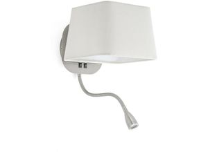 8421776082502 - Faro Barcelona - Faro Ansprechende Wandleuchte Sweet in weiß mit led Lesearm - white