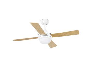 8421776116160 - Faro Barcelona - Deckenventilator Mini Icaria Weiß 107 cm mit Licht