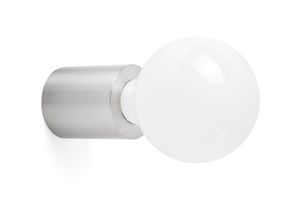 8421776120570 - Faro 62155 Wandleuchte ten 70 E27 15W Aluminium Nickel satiniert H7cm Ø6cm dimmbar