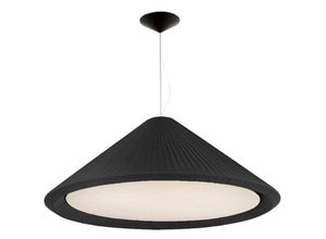 8421776149489 - FARO 20127 Hängeleuchte SAIGON IN 1300 E27 15W Stahl mattschwarz Textilband Schwarz H236cm Ø130cm dimmbar