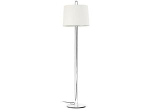 8421776179875 - Faro Barcelona - Faro montreal - Stehlampe Round Tappered Shade Chrome E27