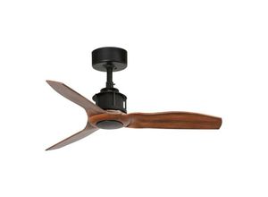 8421776223189 - Faro Barcelona - Faro just - Schwarz Holz Deckenventilator 81cm Smart - Fernbedienung enthalten