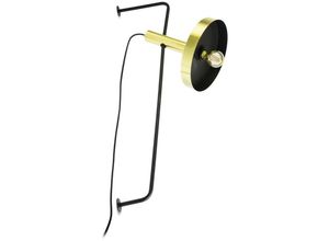 8421776233225 - Faro 20165-96 Wandleuchte whizz E27 15W Stahl Gold satiniert L25cm H84cm dimmbar