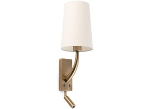 8421776233973 - Faro Barcelona - rem Wandleuchte innen altgold matt beige mit LED-Leser 29683-20