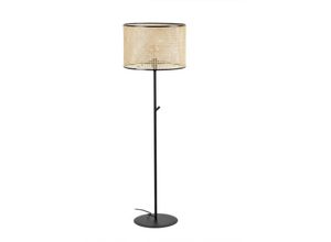 8421776235779 - Faro Barcelona - mambo Stehlampe schwarz rattan 64313-49