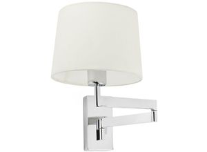8421776236332 - Faro 68495-02 Wandleuchte artis E27 15W Stahl Chrom Textil Beige L215cm H302cm dimmbar