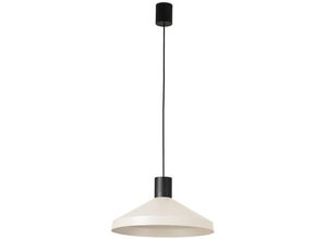 8421776239548 - Faro 68596-1L Hängeleuchte kombo 400 E27 15W Stahl mattschwarz Beige H21cm Ø12cm dimmbar