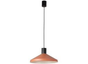 8421776239555 - Faro 68597-1L Hängeleuchte kombo 400 E27 15W Stahl mattschwarz Terrakotta H205cm Ø40cm dimmbar