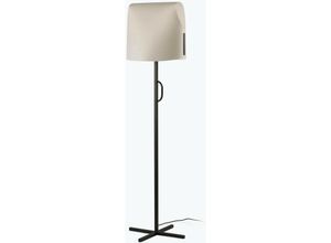 8421776323926 - Faro Barcelona - faro 23003-59 Stehleuchte luang E27 15W Stahl schwarz Pergament Beige L42cm H153cm dimmbar