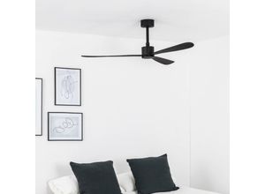 8421776325890 - Faro Barcelona - Ventilador de techo sin luz negro ø 132 cm amelia