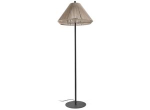 8421776326064 - 71569-09 Stehleuchte saigon out 1950 E27 15W IP44 Aluminium dunkelgrau pp Beige L68cm H195cm dimmbar - Faro Barcelona