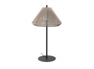 8421776326071 - 71575-09 Stehleuchte saigon out 1200 E27 15W IP44 Aluminium dunkelgrau pp Beige L68cm H120cm dimmbar - Faro Barcelona