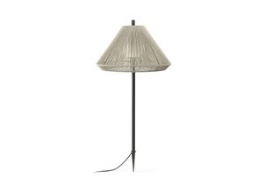 8421776326101 - Faro Barcelona - 71575P-09 Wegeleuchte saigon out C70 E27 15W IP44 Aluminium dunkelgrau pp Beige L68cm H137cm dimmbar