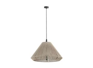 8421776326118 - Faro Barcelona - 71579C-09 Hängeleuchte saigon out C70 E27 15W IP44 Aluminium dunkelgrau pp Beige L68cm H68cm dimmbar