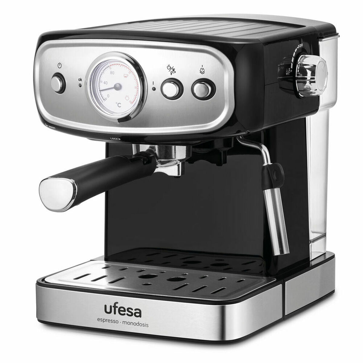 8422160050619 - Manuelle Express-Kaffeemaschine UFESA CE7244 15 L Schwarz Silberfarben 850 W