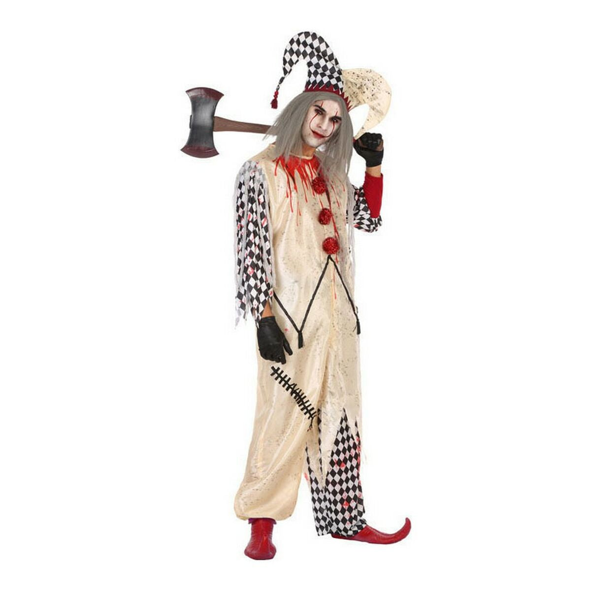 8422259539605 - Verkleidung für Erwachsene Bunt Blutiger Harlekin Attentäter (2 Stücke) (2 pcs) 8422259539605 - Verkleidung für Erwachsene Bunt Blutiger Harlekin Attentäter (2 Stücke) (2 pcs)