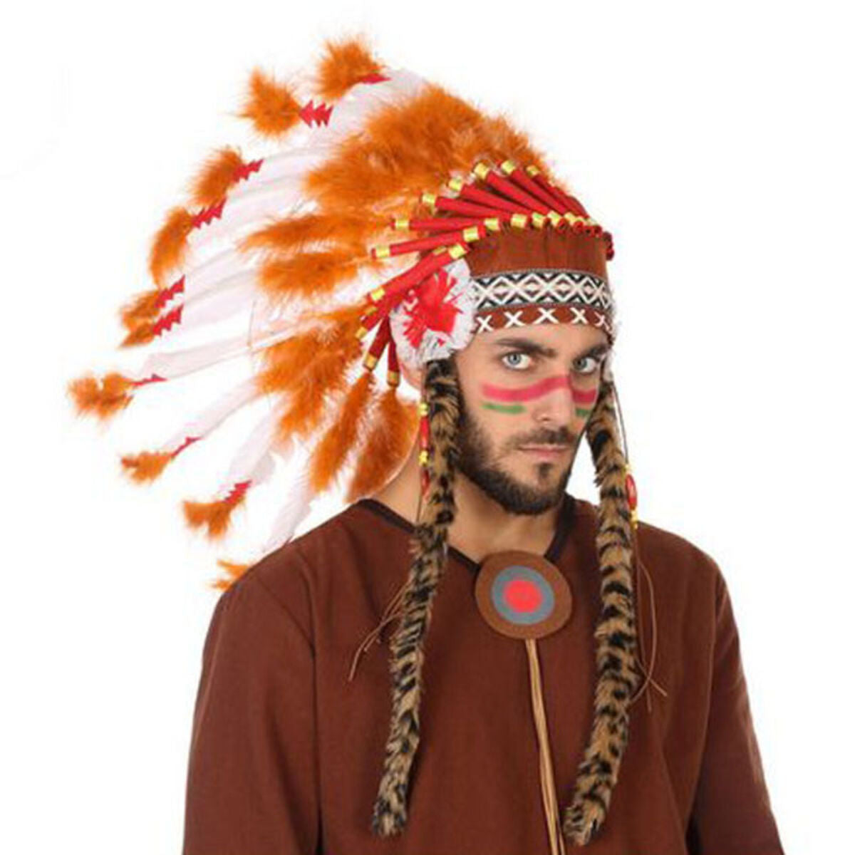 8422259567370 - Indianer-Kopfschmuck Braun 8422259567370 - Indianer-Kopfschmuck Braun