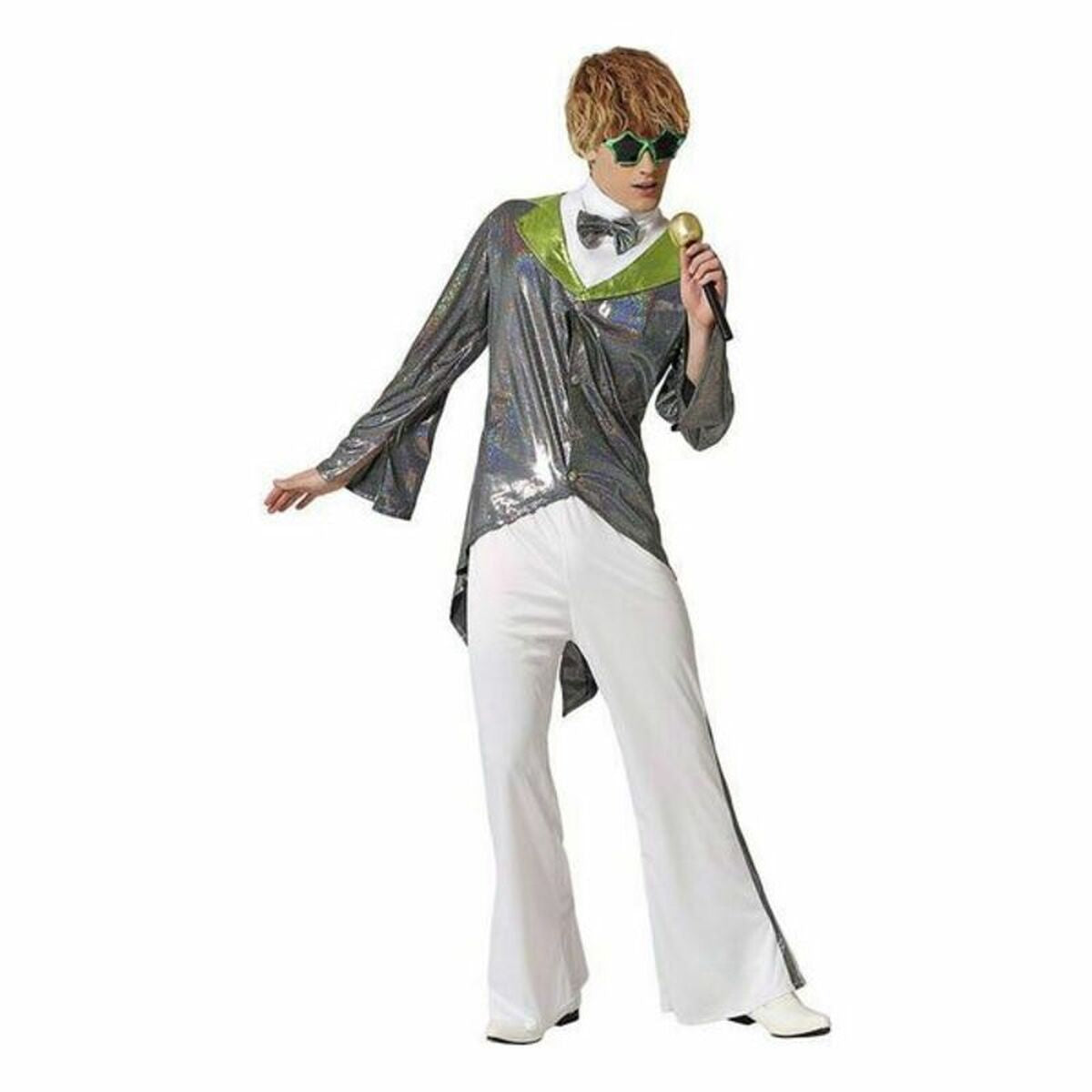 8422259661689 - Verkleidung für Erwachsene Silberfarben Rockstar
