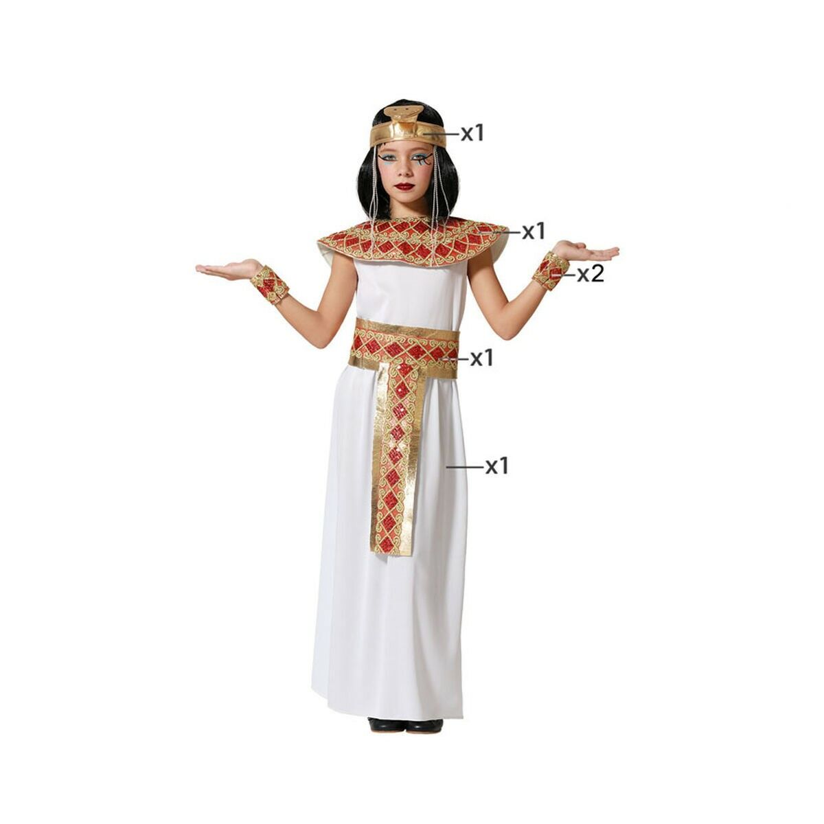 8422259671411 - Verkleidung für Kinder Bunt Ägypterin 8422259671411 - Verkleidung für Kinder Bunt Ägypterin
