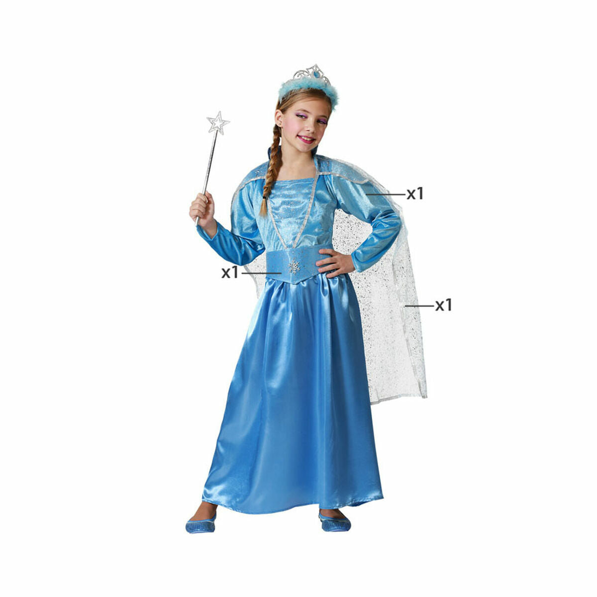8422259721093 - Verkleidung für Kinder Blau Prinzessin 8422259721093 - Verkleidung für Kinder Blau Prinzessin