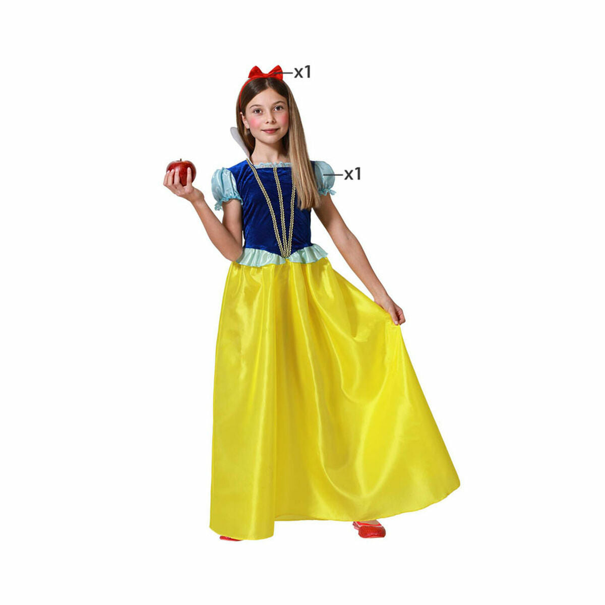 8422259721130 - Verkleidung für Kinder Schneewittchen (2 Stücke) 8422259721130 - Verkleidung für Kinder Schneewittchen (2 Stücke)