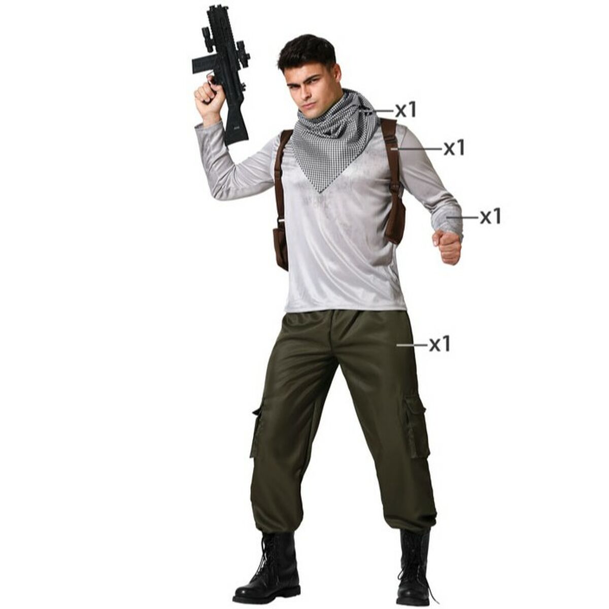 8422259722977 - Verkleidung für Erwachsene Krieger