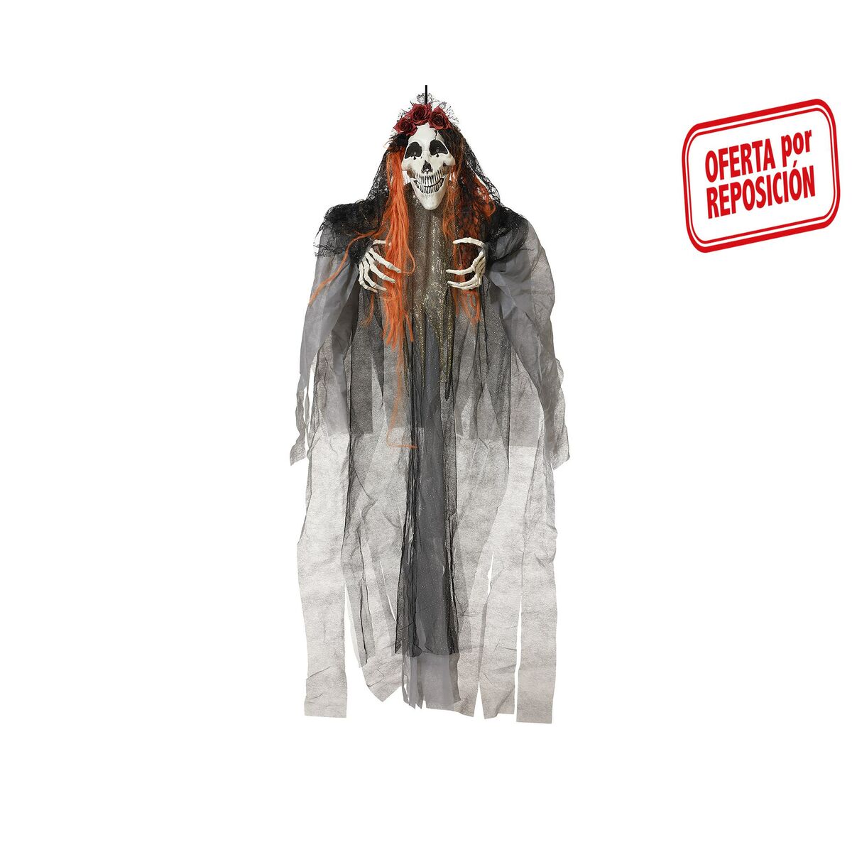 8422259793328 - Halloween-Dekoration Skelett 130 cm