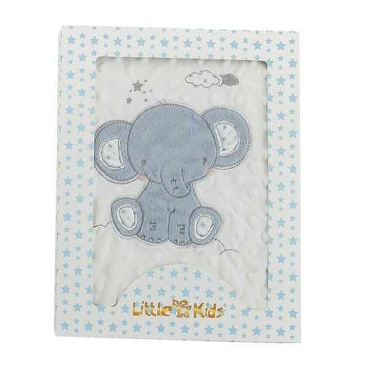 8422802256669 - Babydecke Elefant Blau Stickerei Beidseitig 100 x 75 cm 8422802256669 - Babydecke Elefant Blau Stickerei Beidseitig 100 x 75 cm