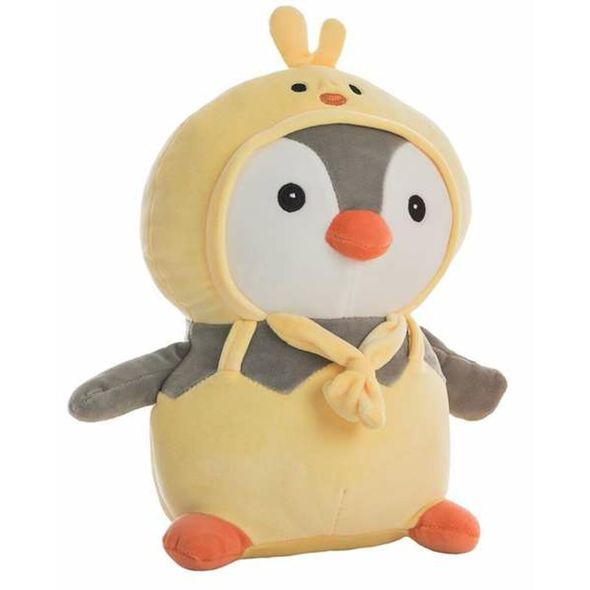 8422802469311 - Flauschiger Spielzeugkit Penguin gelb 80 cm