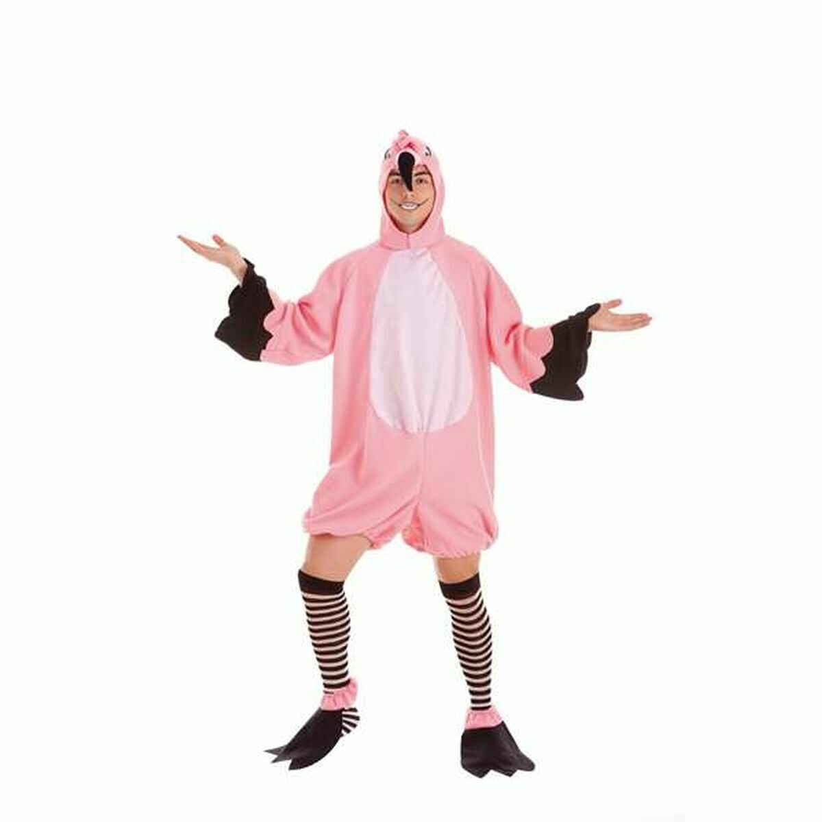 8422802499240 - Verkleidung für Erwachsene     Rosa Flamingo (4 Stücke)