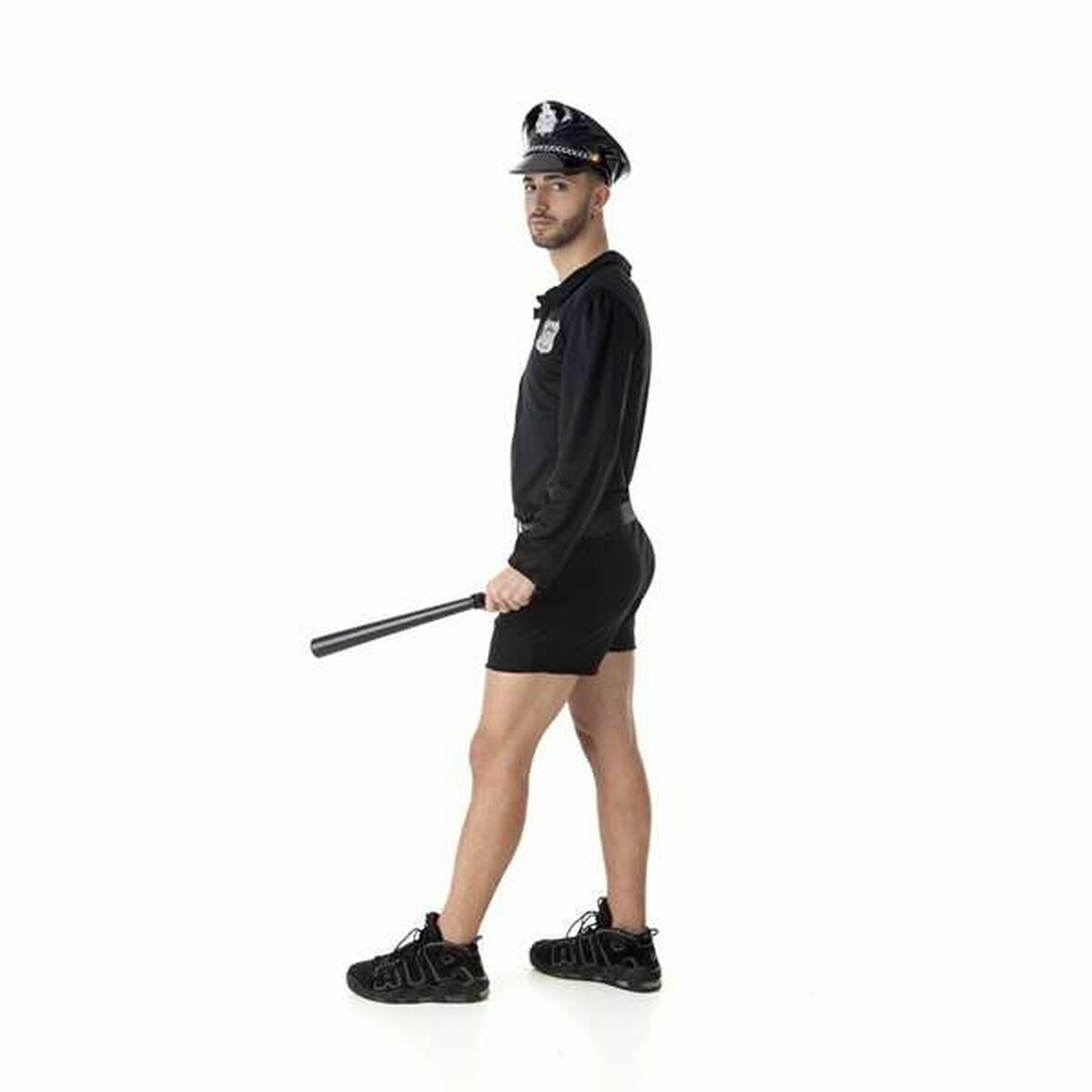 8422802801340 - Verkleidung für Erwachsene Polizist 4 Stücke Kurz Schwarz 8422802801340 - Verkleidung für Erwachsene Polizist 4 Stücke Kurz Schwarz
