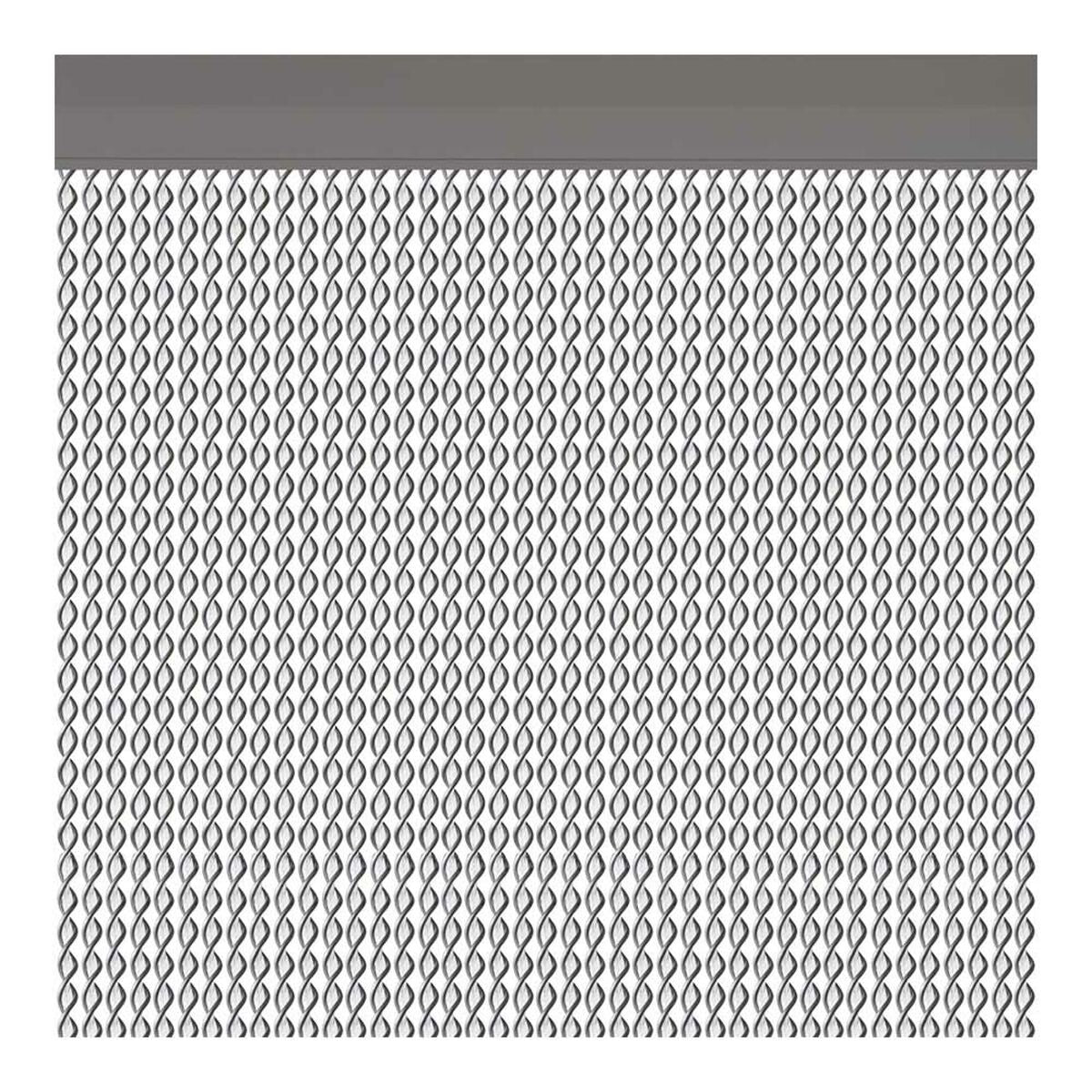 8423157631255 - Vorhang Cadaques Türen Silber Außen PVC Aluminium 90 x 210 cm