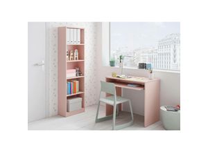 8423490265131 - Hogar24 - Schreibtisch Dayton Schreibtisch mit Regal PC-Halter Arbeitstisch für Büro oder Schlafzimmer Schreibtisch cm 90x54h79 Rosa