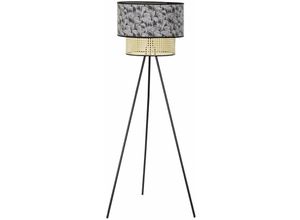 8424001707522 - Dkd Home Decor - Metallmetalllampe Polyester 60x60x129 Metall Metall Polyester Material Farb Lampe Mehrfarbige Familiendetails zu den Familiendetails