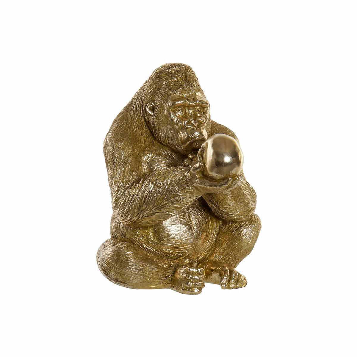 8424001708277 - Deko-Figur Gold Harz Gorilla Moderne (33 x 33 x 43 cm)