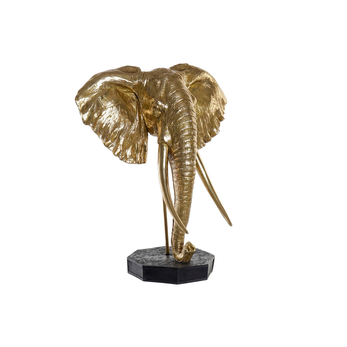 8424001708826 - Deko-Figur Schwarz Gold Elefant Orientalisch 60 x 36 x 73 cm